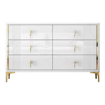 China Adjustable White Luxury Modern Bedroom Furniture Wooden (Others) Drawer Cabinet Storage Units With Drawers Chest Of Drawers for sale