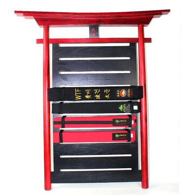 China Exercise Belt Hangers for Belt Display Martial Arts Taekwondo Belt Display for sale