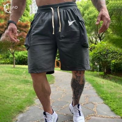 China Wicking Casual Sweat Soft Men's Breathable Shorts With Side Pockets Shaping Out Jogging Sportswear Gym Fitness Breathable Wear for sale