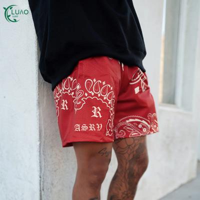 China New Fashion Printed Casual Men's Wicking Athletic Training Shorts Breathable Quick Dry Moisture Basics Workout Gym Wear for sale