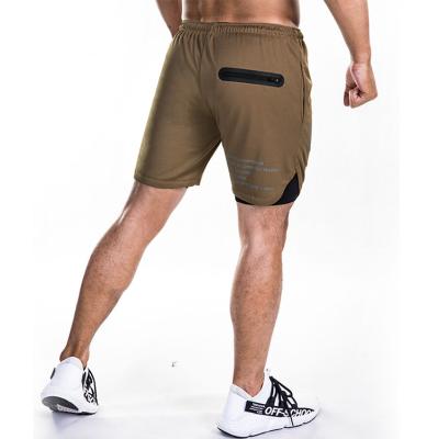 China High Quality Mesh Quick Dry Polyester Men's Breathable Sports Shorts With Printed Elastic Waistband Drawstring And Side Pockets For Gym for sale