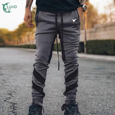 China Hot Selling Plus Size Color Block Stretch Men Breathable Pants Breathable Sweatpants For Outdoor Sports Training Gym Workout Wear for sale