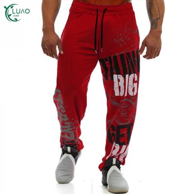 China Plus Size Polyester Moisture Wicking Men's Jogging Suit Breathable Sportswear Training Outdoor Pants Printed Bottoms Fashionable for sale