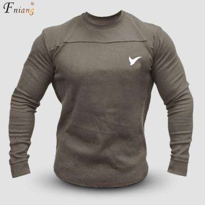 China Breathable Multiple Colors Soft Elastic Mens Long Sleeve Top Sweat Wicking Hoodies Gym Activewear Fitness Running Top for sale