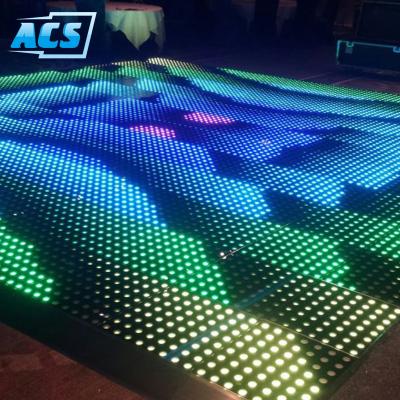 China Wedding Effects Led DJ / Disco LED Dance Floor Stage Light With Multi Changeable Color 500*500*66mm for sale