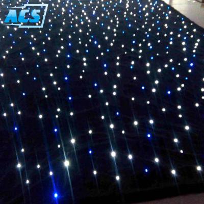 China (power supply) wholesale price 2A led single color start fabric / led star drop light fabric curtain led twinkle stars led backdrop in stage lights for sale