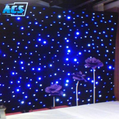 China weddings stage backdrops led STAR curtain fabric lights led dj light curtain for sale