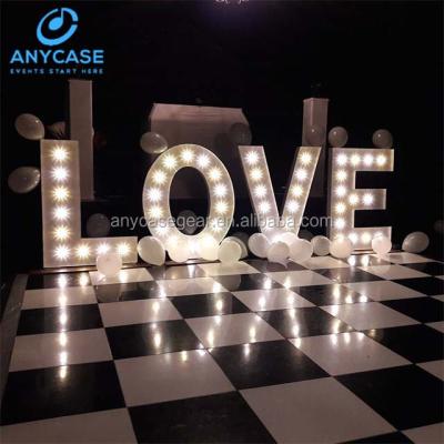 China Wedding ; holidays ; Party Wedding Decoration Led Luminous Giant Letter Led Backlit Letter Sign for sale