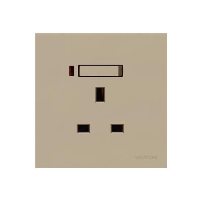 China BOTON 13A Switched Socket With British Standard UK Lamp UK M6G058 Wall Socket for sale