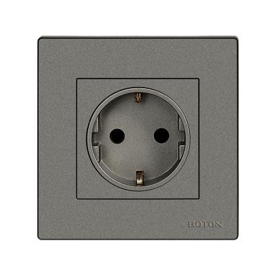 China 16A European Germany PC Panel Wall Switch Flush Screw Socket Q2H065 for sale