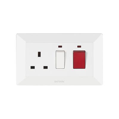 China Cooker Unit 146 Kitchen Switch Socket Wall Switch British Standard Q3W068 for sale