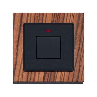 China BOTON 20A Natural Wood Switch Wall Switch 86X88MM for sale