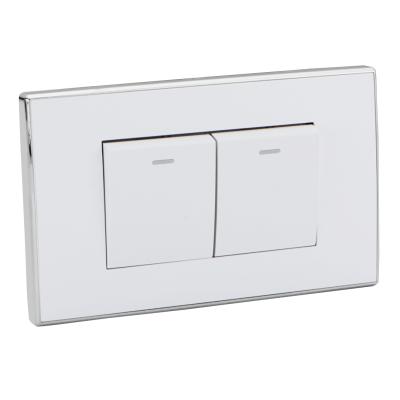 China V6 Series Switch PC White Panel Wall Switch Recessed American Standard Socket 72.5X120MM for sale