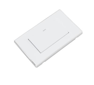 China American PC White Panel V6 Switch Wall Switch Recessed Socket 72.5X120MM for sale