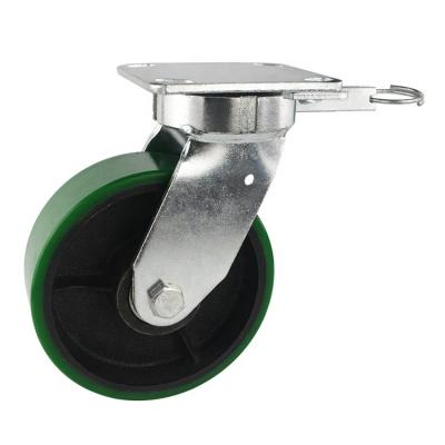 China PIVOT WBD Kingpinless Swivel Caster Wheel With Steering Lock Lenkrolle Schwenken Rueda Giratoria for sale