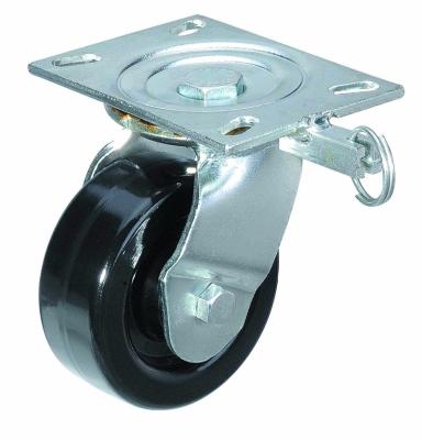 China 3/4/5/6/8 Inch Rigid 200 Degree Flat Free High Temperature Resistant Heat Resistant Caster Wheel for sale