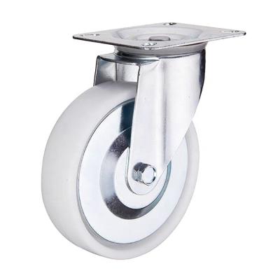 China Industry Medium Duty Plastic Industrial Swivel Caster Wheels With Dust Cover for sale