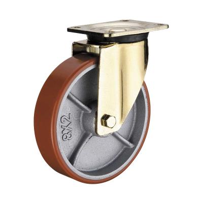 China European PIVOT WBD Style Caster 500kg Load Capacity Swivel Caster Wheel 125mm Ball Bearing Wheel for sale