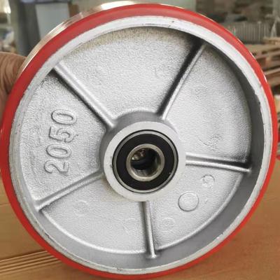 China Forklift Wheel Wholesale Price Industrial Polyurethane PU Roller Hydraulic Wheels Forklift Wheel PU Wheels for sale