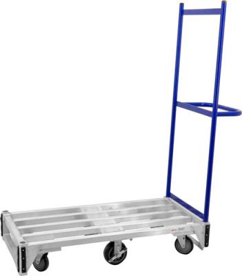 China Low Storage Aluminum Cart Aluminum Hand Truck Storage Cart With Steel Handle for sale