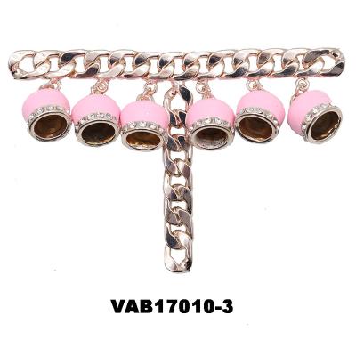 China Shoe Buckle Fashion Rhinestone Lady Shoe Chain The Latest For Sandal Decoration for sale