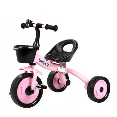 China Ride On Toy Latest 6.5 Inch Plastic And Metal Frame First Push Kids Tricycle For 1-3 Years Old for sale