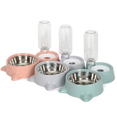 China Sustainable Pet Accessories Pet Drinking Bowl Automatic Pet Food Dispenser Water Feeder for sale