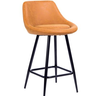 China Modern Furniture Modern PU Leather Iron Dining Chair Leisure Chair Home Bar Use for sale