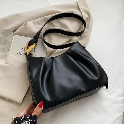 China Simple Soft PU Leather Bums Small Cross - Body Bags For Women 2021 Fashion Luxury Designer Shoulder Handbags And Purses Branded for sale