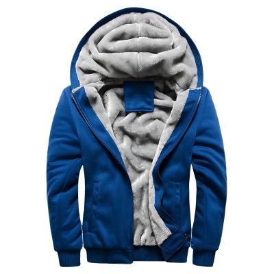 China 2021 New Men Winter Fleece Zipper Men Breathable Thick Warm Hoodies Coat Sports Male Streetwear Hoodies Sweatshirts Men 4XL 5XL for sale