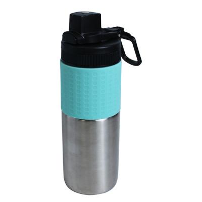 China Double Wall PORTABLE Stainless Steel Eco Friendly Tumbler Insulated Bottle Silicone Sleeve Keep Hot And Cold for sale