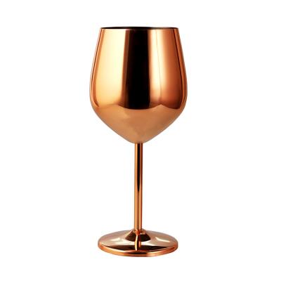 China Stainless Steel and Brass Glass Luxury Whiskey Champagne Glasses Wine Accessories Wine Business Goblet for sale