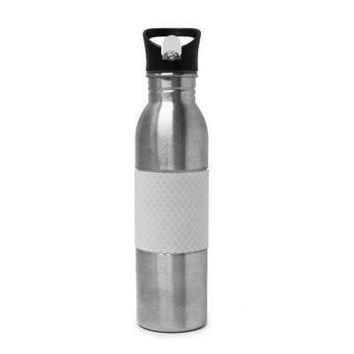 China Sustainable Silicone Cover 18/8 Stainless Steel Sport Water Drink Bottles for sale