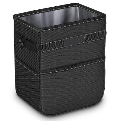 China High Quality Car Trash Can FREE SAMPLE Waterproof Trash Can For Car Large Hanging Waste Bin Car Trash Can With Storage Pockets for sale