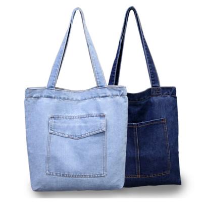 China Osgoodway2 Denim Cloth Tote Shoulder Shopping Bag Wholesale Fashionable Casual Women Handbags for sale