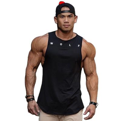 China Summer QUICK DRY Men's Sleeveless Round Collar Pure Color Sweat Absorbing Breathable Sports Training Vest for sale