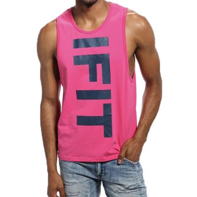 China European and American QUICK DRY fitness running vest letter-printed vest for sale