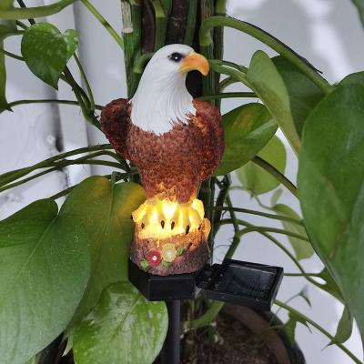 China Solar Outdoor Decorative Ground Lamp LED Landscape Villa Garden Lamp LED Lawn Eagle Lawn Garden Plug-in Courtyard Resin Lamp for sale