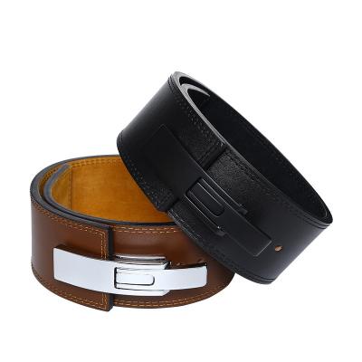 China Top Quality Best Price Genuine Leather Belt Lifting Belt Weightlifting Breathable Weightlifting Belt for sale