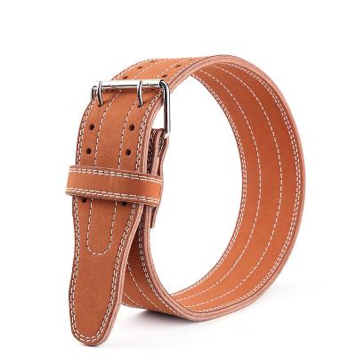 China Breathable Top Quality Weightlifting Belt Power Leather Belt Sale Guaranteed Weightlifting Belt for sale