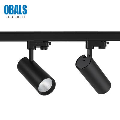 China OBALS OEM ODM Shop Modern Hot Selling Aluminum Black 15W 20W 30W Indoor COB Led Track Light for sale