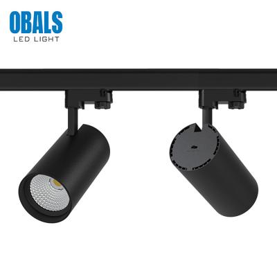 China OBALS quality assurance COB modern magnetic head office rail installation 20W 30W 40W led track light for sale