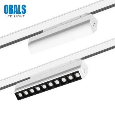 China OBALS Black Modern White Aluminum Magnetic Die Casting Track Installation 20W 30W 35W Cob Led Track Light for sale