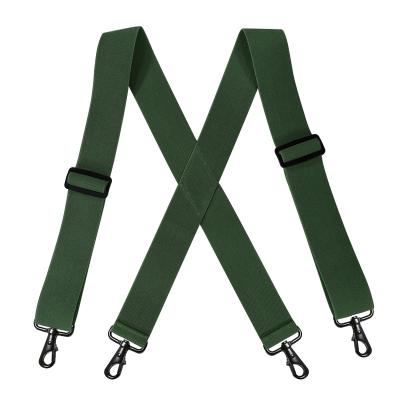 China Fasionable Best Fashion Clothing Accessories 5.0cm 4 Clips X Back Suspender For Men And Women for sale