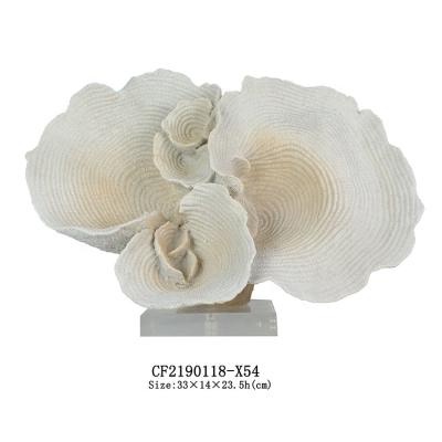 China Artificial Resin Coral Ornament Coral Tabletop Decor white from Europe for sale