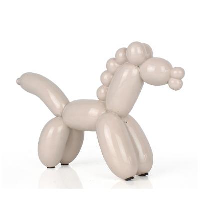 China Modern Minimalist Home Resin Balloon Dog Ornament Resin Decor Sculpture Animal Ornaments Figurines For Living Room for sale