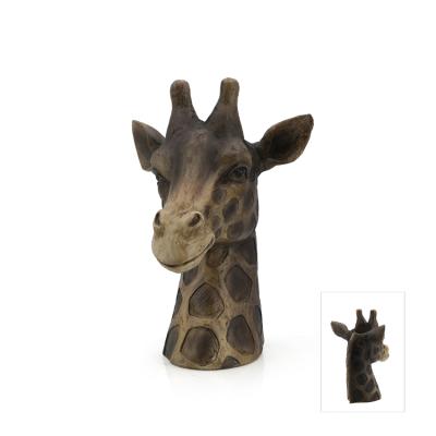 China Wholesale 3D Decor Giraffe Zebra Bear Tabletop Rhinoceros Amazon Headed Minimalist Animal Vase For Home Wall Decor for sale