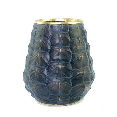 China Handmade Turtle Shell Texture Resin Flower Vase Home Decor for sale