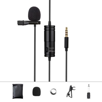 China jayete M1 professional factory wholesale stereo Lavalier interview 6M cable microphone conference recorder microphone for camera smartphone for sale