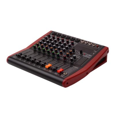 China 6 Channel Disco\Bar\Club\Professional Home Music Console Power Mixer Mixing Audio Mixer With USB 48V Phantom Console for sale